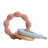 1Pc Baby Silicone Teether Toys Dinosaur Glove Bracelet Teething Natural Wood Ring Bracelet BPA Free Nursing Accessories for Kid - FLUFFI