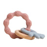 1Pc Baby Silicone Teether Toys Pendant Bracelet Teething Natural Wood Ring Bracelet BPA Free Nursing Accessories for Kid - FLUFFI