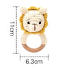1Pc Baby Teether Silicone Beads Wooden Baby Pacifier Chain Baby Pram Crib DIY Customized Rattle Soother Bracelet Teether - FLUFFI