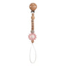 1Pc Baby Teether Silicone Beads Wooden Baby Pacifier Chain Baby Pram Crib DIY Customized Rattle Soother Bracelet Teether - FLUFFI
