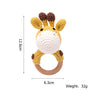 1Pc Baby Teether Silicone Beads Wooden Baby Pacifier Chain Baby Pram Crib DIY Customized Rattle Soother Bracelet Teether - FLUFFI