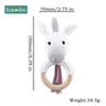1Pc Baby Teether Silicone Beads Wooden Baby Pacifier Chain Baby Pram Crib DIY Customized Rattle Soother Bracelet Teether - FLUFFI