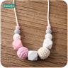 1Pc Baby Teething Silicone Necklace Food Grade Silicone Beads Hexagon Baby Toys Silicone Perle BPA Free Baby Teether - FLUFFI