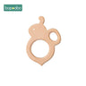 1Pc Baby Toys Wooden Teether Animal Teething for New Born Play Gym Accessories Diy Pendant Chewable Tiny Rod Teethers - FLUFFI