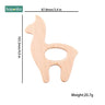 1Pc Baby Toys Wooden Teether Animal Teething for New Born Play Gym Accessories Diy Pendant Chewable Tiny Rod Teethers - FLUFFI