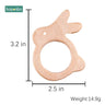 1Pc Baby Toys Wooden Teether Animal Teething for New Born Play Gym Accessories Diy Pendant Chewable Tiny Rod Teethers - FLUFFI