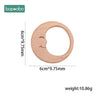 1Pc Baby Toys Wooden Teether Animal Teething for New Born Play Gym Accessories Diy Pendant Chewable Tiny Rod Teethers - FLUFFI