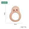 1Pc Baby Toys Wooden Teether Animal Teething for New Born Play Gym Accessories Diy Pendant Chewable Tiny Rod Teethers - FLUFFI