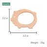 1Pc Baby Toys Wooden Teether Animal Teething for New Born Play Gym Accessories Diy Pendant Chewable Tiny Rod Teethers - FLUFFI