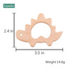 1Pc Baby Toys Wooden Teether Animal Teething for New Born Play Gym Accessories Diy Pendant Chewable Tiny Rod Teethers - FLUFFI