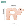 1Pc Baby Toys Wooden Teether Animal Teething for New Born Play Gym Accessories Diy Pendant Chewable Tiny Rod Teethers - FLUFFI