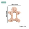 1Pc Baby Toys Wooden Teether Animal Teething for New Born Play Gym Accessories Diy Pendant Chewable Tiny Rod Teethers - FLUFFI