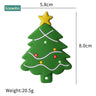 1Pc Silicone Snowflak Teether Christmas Tree Pendant Star Christmas Deer Gifts for Baby Elk Gingerbread Mansbaby Teether - FLUFFI