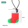 1Pc Silicone Snowflak Teether Christmas Tree Pendant Star Christmas Deer Gifts for Baby Elk Gingerbread Mansbaby Teether - FLUFFI