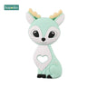 1Pc Silicone Snowflak Teether Christmas Tree Pendant Star Christmas Deer Gifts for Baby Elk Gingerbread Mansbaby Teether - FLUFFI