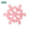 1Pc Silicone Snowflak Teether Christmas Tree Pendant Star Christmas Deer Gifts for Baby Elk Gingerbread Mansbaby Teether - FLUFFI