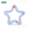 1Pc Silicone Snowflak Teether Christmas Tree Pendant Star Christmas Deer Gifts for Baby Elk Gingerbread Mansbaby Teether - FLUFFI