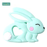 1PCS Baby Teether Silicone Rabbit Food Grade Bunny Teether Nursing Teething Necklace Accessories Silicone Animal Teether - FLUFFI
