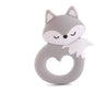 1PCS Baby Teether Silicone Rabbit Food Grade Bunny Teether Nursing Teething Necklace Accessories Silicone Animal Teether - FLUFFI