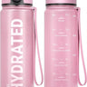 32Oz Water Bottle Motivational Sport Water Bottle Leakproof Drinking Bottles Outdoor Sports Travel Kettle Drinking Water Bottle - FLUFFI