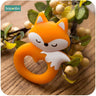 5Pc Silicone Fox Pendant for Pacifier Baby Toys Food Grade Silicone Tiny Rod Baby Teethers for Teeth Toys for Kid Gifts - FLUFFI