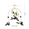 Newborn Panda Bamboo Leaf Bed Bell Toys 0-12 Months for Baby Crib Bed Wood Bell Mobile Toddler Carousel Cot Kid Musical Toy Gift