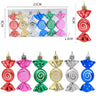 6Pcs/Box Christmas Candy Pendant Xmas Tree Hanging Ornaments Christmas Decorations for Home 2023 Navidad Noel New Year Kids Gift - FLUFFI