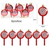 6Pcs/Box Christmas Candy Pendant Xmas Tree Hanging Ornaments Christmas Decorations for Home 2023 Navidad Noel New Year Kids Gift - FLUFFI