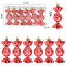 6Pcs/Box Christmas Candy Pendant Xmas Tree Hanging Ornaments Christmas Decorations for Home 2023 Navidad Noel New Year Kids Gift - FLUFFI