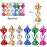 6Pcs/Box Christmas Candy Pendant Xmas Tree Hanging Ornaments Christmas Decorations for Home 2023 Navidad Noel New Year Kids Gift - FLUFFI