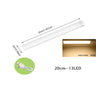 PIR Motion Sensor LED under Cabinet Lamp Dimmable Rechargeable Night Light Stairs Closet Room Aisle Tube Bar Detector Bulb