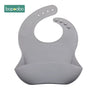 Baby Bib Adjustable Animal Picture Waterproof Saliva Dripping Bibs Soft Edible BPA Free Silicone Saliva Towel Drooling Baby Scar - FLUFFI