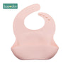 Baby Bib Adjustable Animal Picture Waterproof Saliva Dripping Bibs Soft Edible BPA Free Silicone Saliva Towel Drooling Baby Scar - FLUFFI
