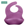 Baby Bib Adjustable Animal Picture Waterproof Saliva Dripping Bibs Soft Edible BPA Free Silicone Saliva Towel Drooling Baby Scar - FLUFFI