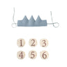 Baby Birthday Party Hat Set Crown Headband Magic Wand Toy Banner Cake Birthday for Kids Party Photography Props 1 - 6 Years Gifts - FLUFFI