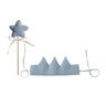 Baby Birthday Party Hat Set Crown Headband Magic Wand Toy Banner Cake Birthday for Kids Party Photography Props 1 - 6 Years Gifts - FLUFFI