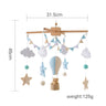 Baby Crib Mobile Bed Bell Soft Felt Hot Air Balloon Wind Chime Pendant Bed Bell Wooden Newborn Comfort Bed Bell Toys Baby Gift - FLUFFI