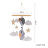 Baby Crib Mobile Bed Bell Soft Felt Hot Air Balloon Wind Chime Pendant Bed Bell Wooden Newborn Comfort Bed Bell Toys Baby Gift - FLUFFI