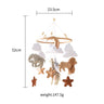 Baby Crib Mobile Bed Bell Soft Felt Hot Air Balloon Wind Chime Pendant Bed Bell Wooden Newborn Comfort Bed Bell Toys Baby Gift - FLUFFI