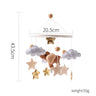 Baby Crib Mobile Bed Bell Soft Felt Hot Air Balloon Wind Chime Pendant Bed Bell Wooden Newborn Comfort Bed Bell Toys Baby Gift - FLUFFI