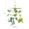 Baby Crib Mobile Bed Bell Soft Felt Hot Air Balloon Wind Chime Pendant Bed Bell Wooden Newborn Comfort Bed Bell Toys Baby Gift - FLUFFI