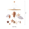 Baby Crib Mobile Bed Bell Soft Felt Hot Air Balloon Wind Chime Pendant Bed Bell Wooden Newborn Comfort Bed Bell Toys Baby Gift - FLUFFI