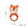 Baby Rattles Crochet Stuffed Bunny Doll Rattle Toy Wood Ring Baby Teether Rodent Baby Gym Mobile Newborn Educational Toy - FLUFFI