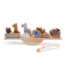 Baby Threading Seesaw Toys Wooden Animal Stacking Toys Blocks Game Montessori Hands - On Balance Ability Educational Children Gift - FLUFFI