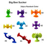 Bees Suction Cup Toy, Soft Building Blocks Pop Sucker,Small Throw Darts Set,Parent - Child Interactive Game - FLUFFI