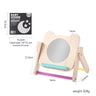 Black and White Newborn Mirror Toys Baby Tummy Time for Infant Montessori Development Crawl High Contrast Activity Sensory Toy - FLUFFI