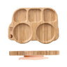 Bopoobo Children'S Tableware Suction Plate Bowl Baby Dishes Baby Feeding Dishes Spoon Fork Sets Bamboo Plate for Kids Tableware - FLUFFI
