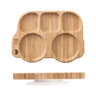 Bopoobo Children'S Tableware Suction Plate Bowl Baby Dishes Baby Feeding Dishes Spoon Fork Sets Bamboo Plate for Kids Tableware - FLUFFI