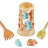 Children'S Outdoor Beach Toys Fun Shovel Mold Beach Bucket Set Storage Sand Digging Tool Bucket - FLUFFI