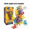 Children'S Puzzle Folding Chair Toy Parent - Child Interactive Game for Kids Chair Stack Party Game Juego Social Games - FLUFFI